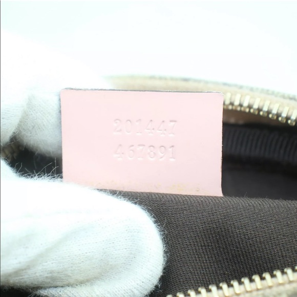 GUCCI GG Supreme Pink Coated Canvas Crossbody - Picture 7 of 8